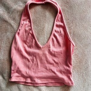 pink halter top